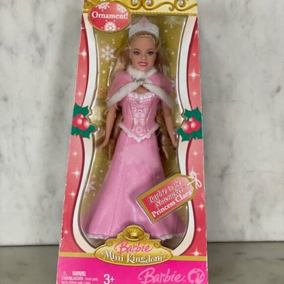 MATTEL 2007 Barbie Mini Kingdom Princess Clara Ornament IOB - Picture 4 of 11
